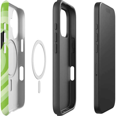 Cartoon Network Powerpuff Girls Buttercup Green Hearts iPhone 16 Plus Magsafe Impact Case